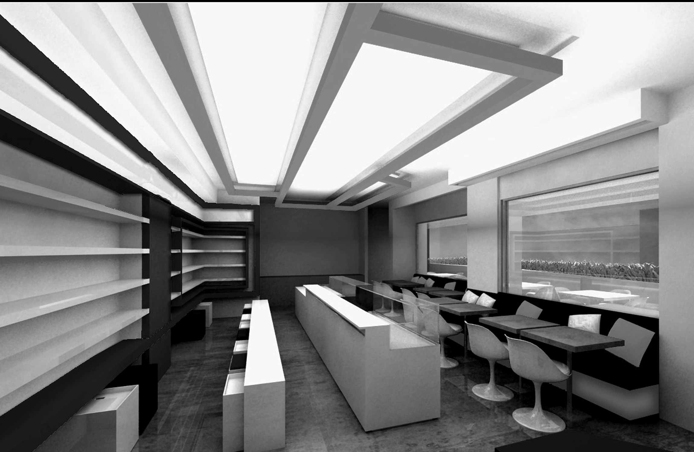 Fine food restaurant and retail corner