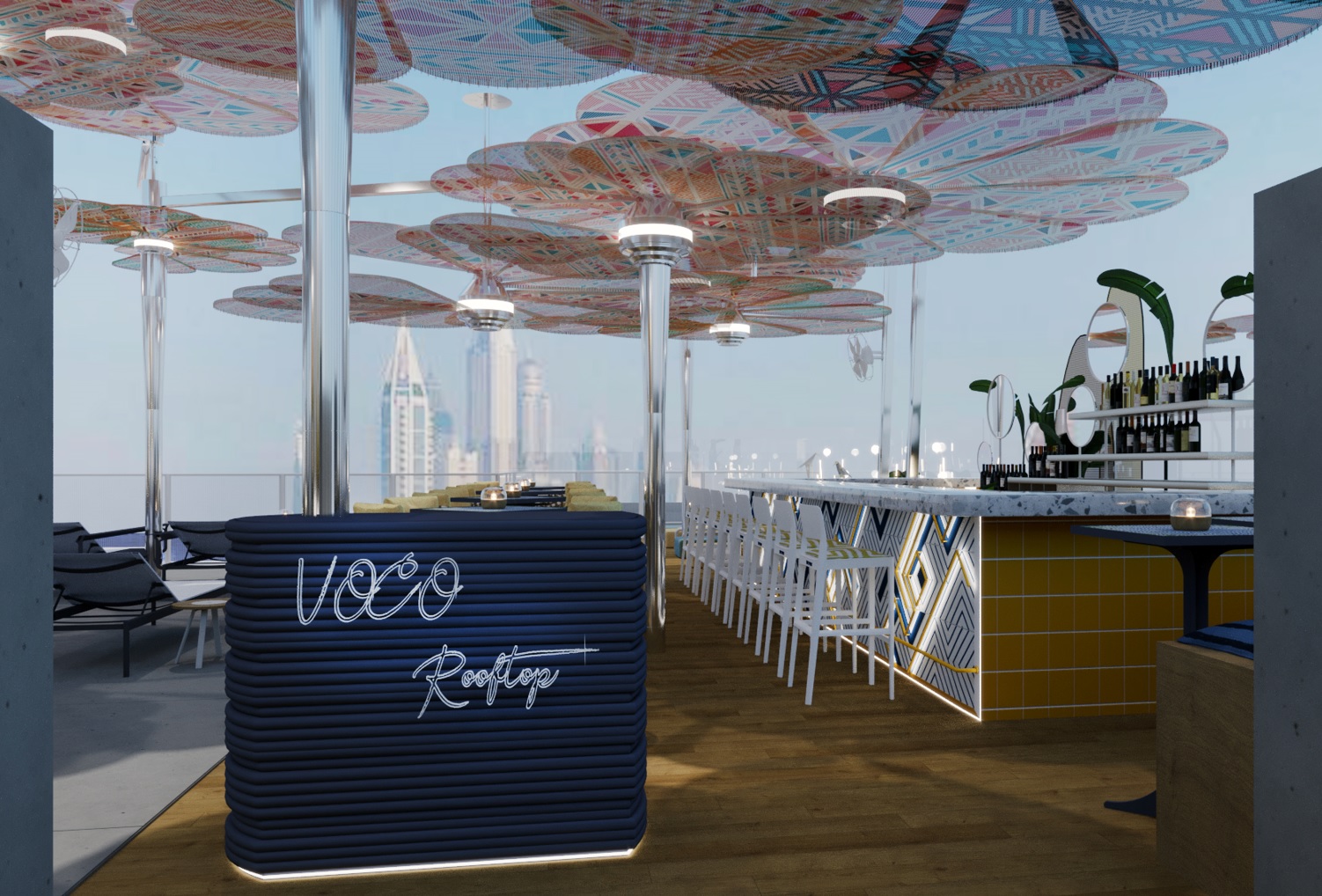 Rooftop pool terrace